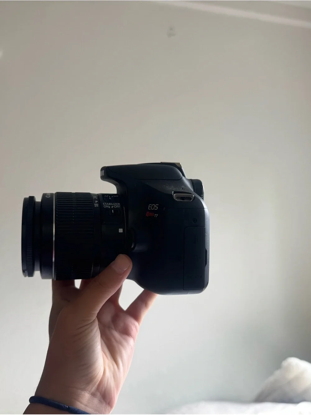 Canon DSLR Camera in Black with Standard Zoom Lens